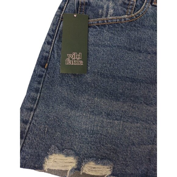 WILD FABLE, short denim shorts, for women, Blue Color. Size 12 NWT. - Picture 5 of 7